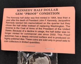 1981 Kennedy Half Dollar Gem "Proof" Condition