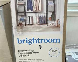 4-8' Wire Closet System Black - Brightroom