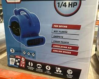 B-Air 13.3 in. H 3 speed Blower Fan