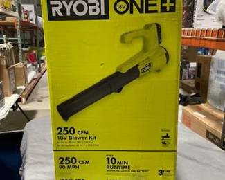 RYOBI ONE+ 18V 90 MPH 250 CFM Cordless Battery Leaf Blower