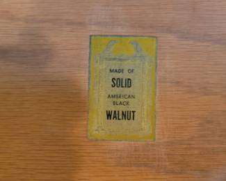 Solid Walnut Dressing Table with Mirror