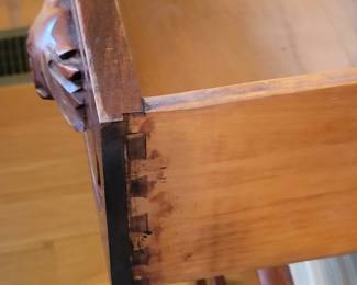 Solid Walnut Dressing Table with Mirror