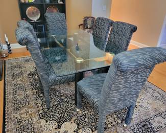 Glass Top Dining Table