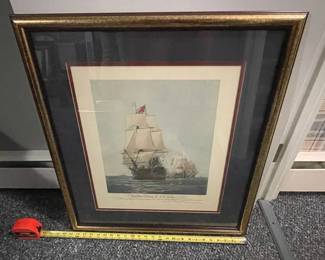 The First Journey Of Victory 1778 Print.