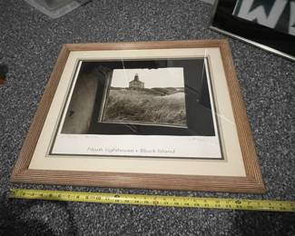 Signed Print Of North Lighthouse Block Island