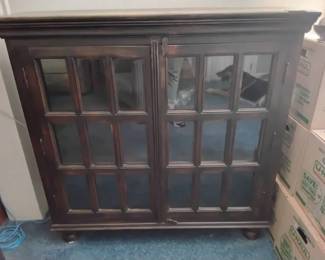 002 Bookcase With Glass Doors