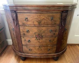 Traditional Styled Dresser With Floral Design