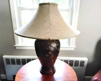 Large Frederick Cooper Metal Table Lamp With Shade