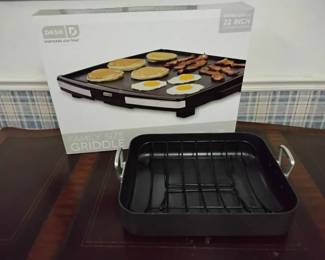 New Electric Griddle And Roasting Pan