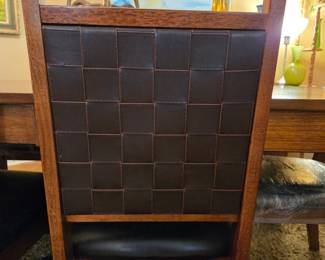 Extendable Dining Table with Six Upholstered Dining Chairs, $450