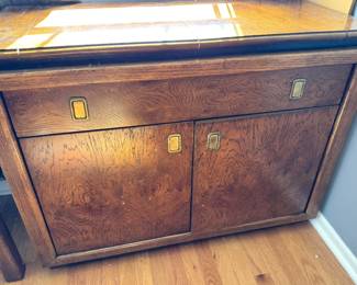 Burl Wood Server / Buffet Cabinet, $250