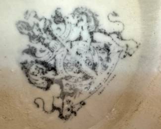 Transferware Style Ceramic Jardiniere Planter, $50