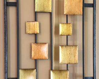 Geometric Metal Wall Sculpture, $60 each