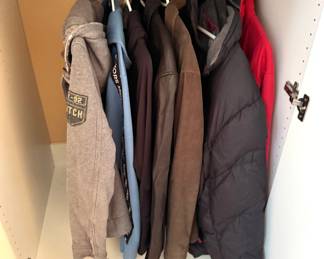 Blazers/Sport Coats, $20-$30 Full Suits, $40-$75 Leather Jackets $50-$75