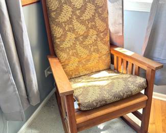 Mission Style Reclining Chair, $275