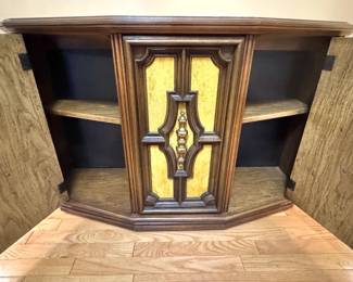 Spanish Revival Hollywood Regency Cabinet, $250