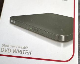 Portable USB DVD Writer External Optical Drive, $25
