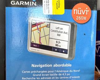 Garmin nüvi 260W Portable GPS Navigation System with Original Box, $20