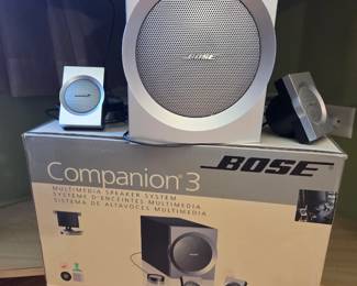 Bose Companion 3 Multimedia Speaker System with Acoustimass Subwoofer and Control Pod, $100