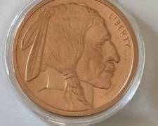 5 Ounce .999 Fine Copper Round Gem Condition