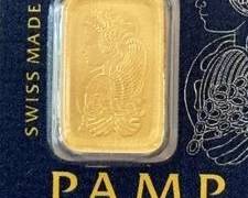 1 Gram PAMP Suisse .9999 Pure Gold in Assay Card
