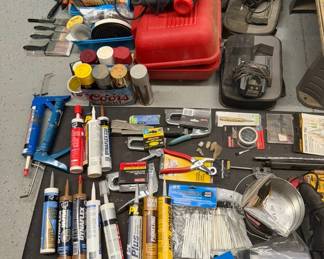 Tools, caulk, accessories