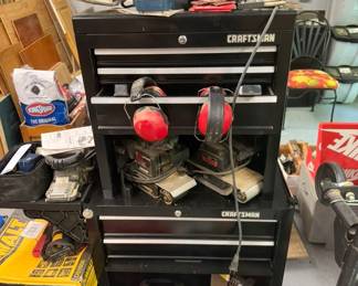 Tool box, power tools, accessories