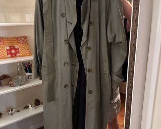 Burberry trench coat....