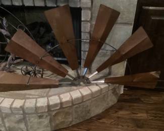 Metal Windmill Wall Decor