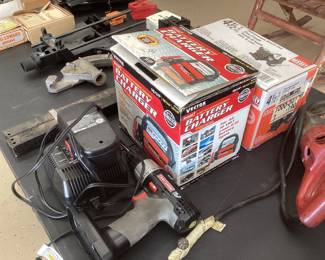 Battery Charger, Bench Vise