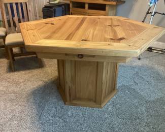 Covered Poker Table