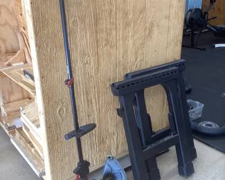Gas Trimmer, Saw Horses