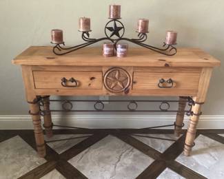 carved Entryway Table