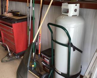 Propane Tank, Lawn Tools