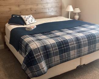 Solid Wood Plank King Bed
