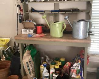 Potting Table, Lawn Chemicals