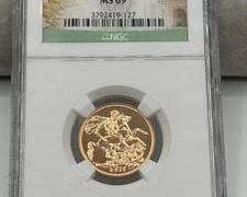2013 Gold India Sovereign Queen Elizabeth II Coin NGC MS69 | 0.2354 troy oz