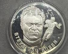 1972 Steve Van Buren Pro Football Hall of Fame Medal Franklin Mint 1 Troy Oz NFL