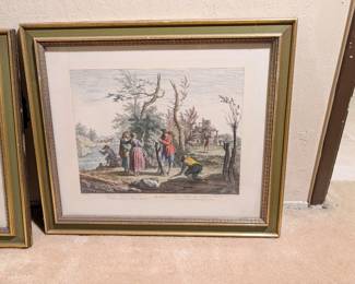 hand-colored engraving by Francesco Bartolozzi