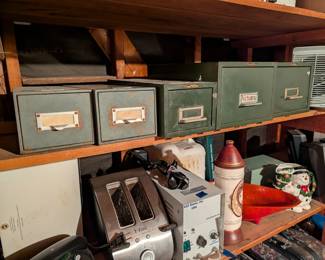 Vintage steel master single drawer file cabinet