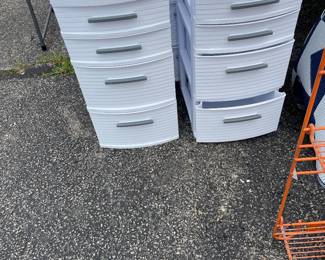 Plastic organizer drawers