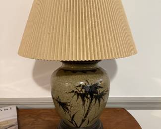 Unique Pottery Table Lamp 21" H