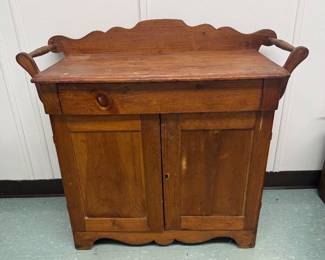 Antique Wood Washstand $150