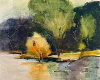 Watercolor Landscape by S. Wolfe $50
