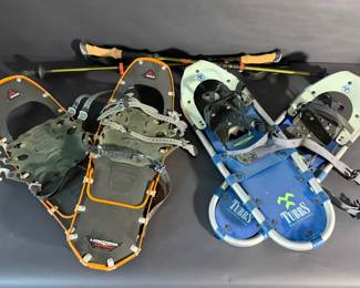 MSR Tubbs Snowshoes with Ozark Trail Trekking Poles