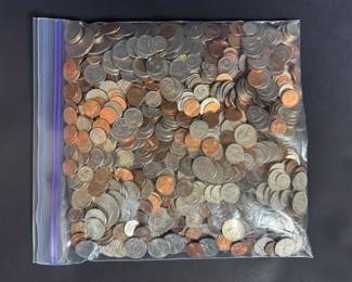 US Mixed Coin Grab Bag with Quarters, Dimes, Nickels Pennies, Mystery Assortment
