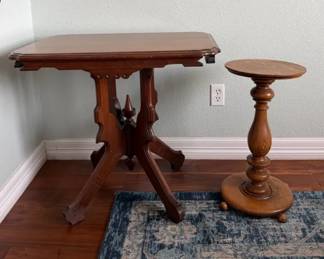 A Pair Of Vintage Wood Side Tables