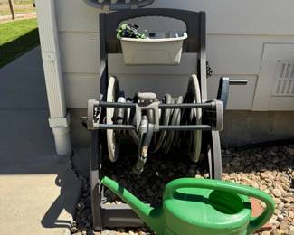 Suncast Hosemobile Hose Reel Cart with Garden Hose, Watering Can Sprinkler Parts