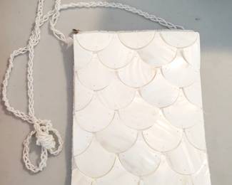 This purse is made of sea shells and gorgeous!
