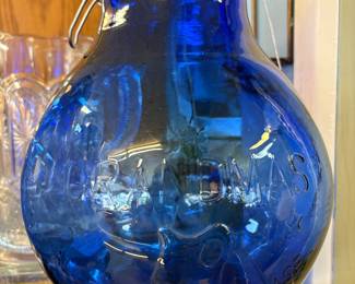 Cobalt Blue "Grandma's Cookie Jar